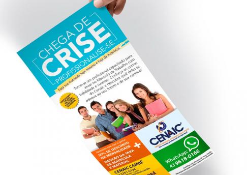 Flyer CENAIC - Chega de Crise