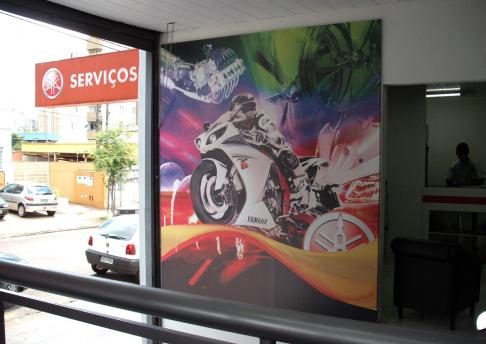 Painel Lona Motobk Yamaha - Londrina