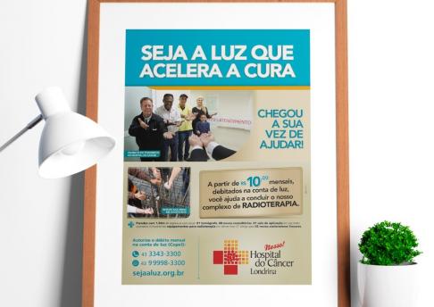 Cartaz Hospital do Câncer - Acelera