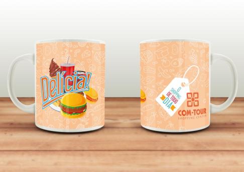 Caneca Com-Tour Modelo Comida