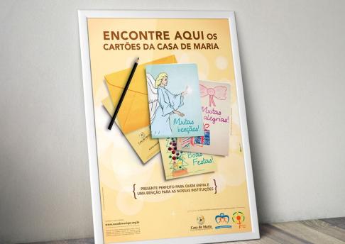 Cartaz Casa de Maria - Cartões