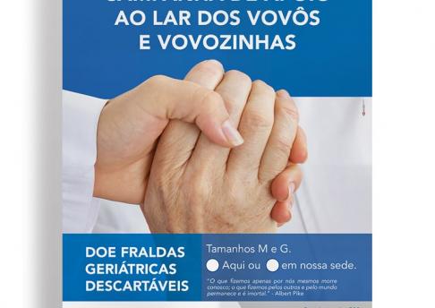 Cartaz Lar dos Vovôs - Fraldas