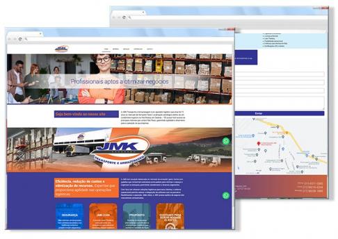 Site JMK Transporte e Armazenagem