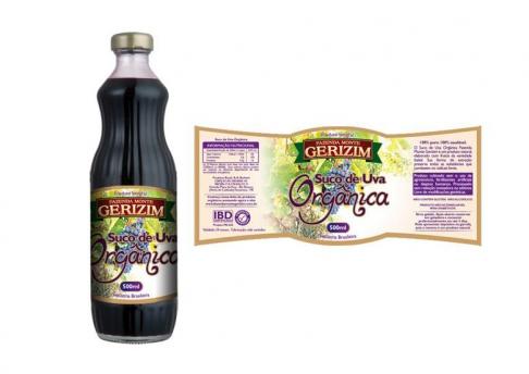 	Rótulo Suco de Uva Orgânico Fazenda Monte Gerizim