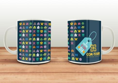 Caneca Com-Tour Modelo Game Pixel Art