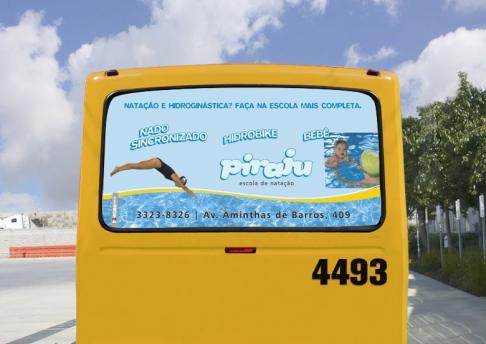 Busdoor Pirajú Natação